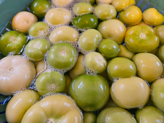 Washing Tomatillos