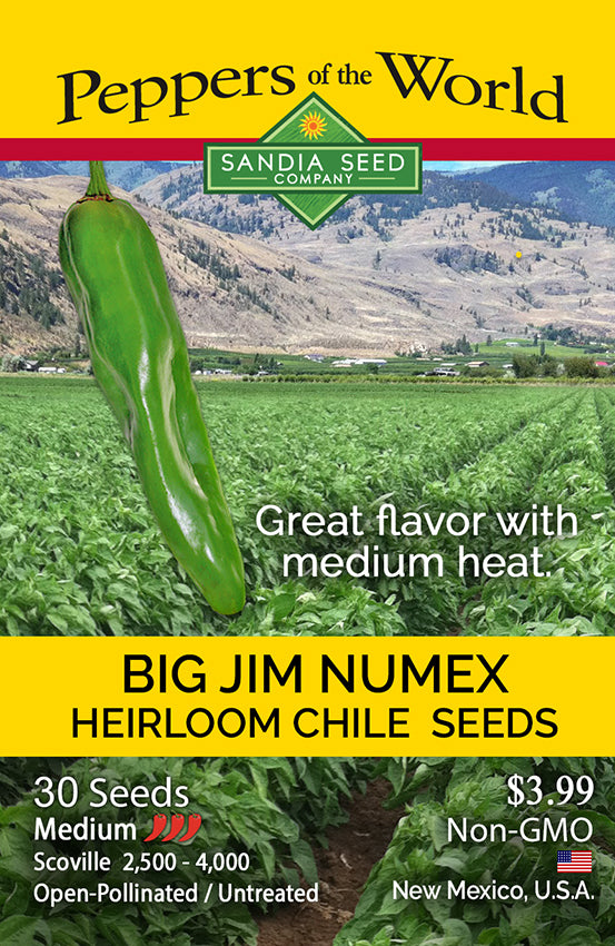 Big Jim NuMex Seeds - Grow the Famous New Mexico Green Chile Heirloom
