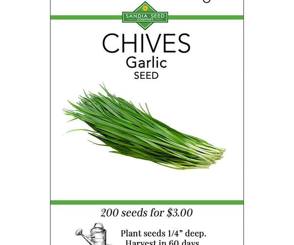 planting garlic chives from seed Sandia Seed Company