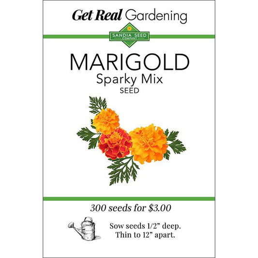 Marigold - Sparky Mix Seeds - Attracts Beneficial Insects