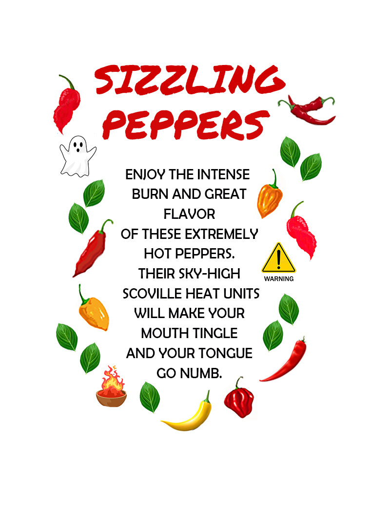 Sizzling Hot Peppers Seeds 6-Pack