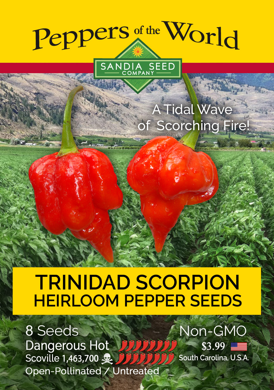 Sizzling Hot Peppers Seeds 6-Pack
