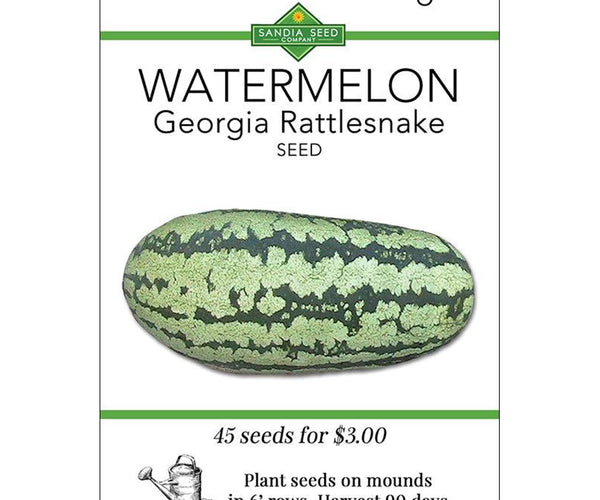 watermelon from seed to plant Watermelon - Georgia Rattlesnake Heirloom Watermelon Seeds
