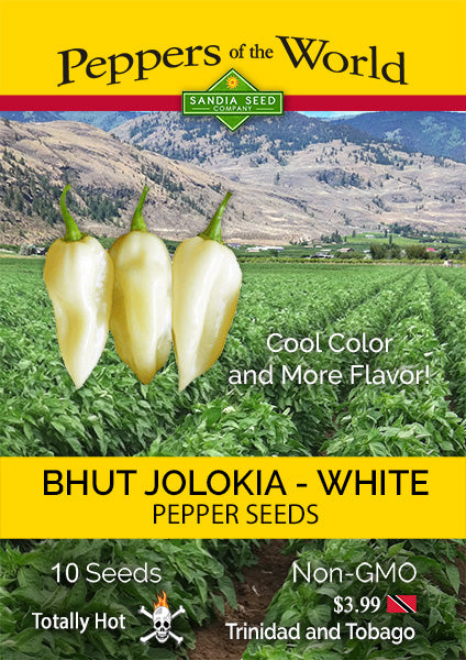 Bhut Jolokia White Seeds - Sandia Seed Company