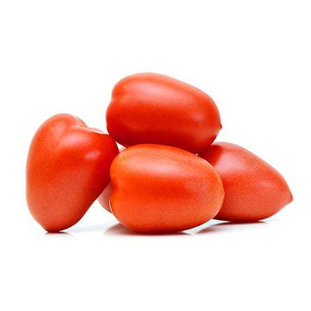 Ripe Rio Grande tomatoes, showcasing the high-yield, heat-resistant variety perfect for home gardens and culinary use.