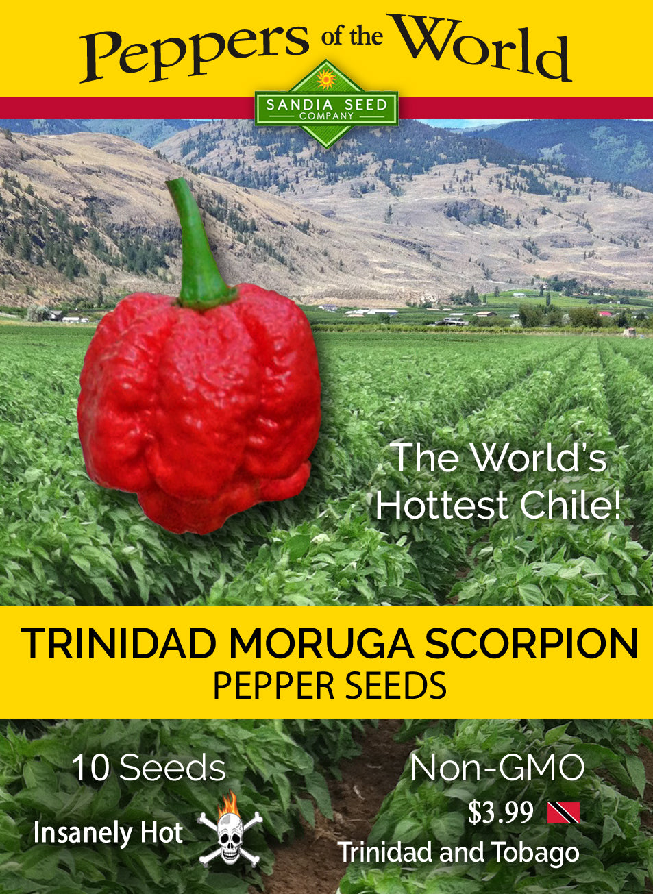 Trinidad Moruga Scorpion Seeds - Sandia Seed Company