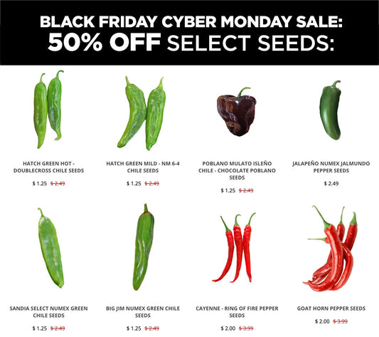 50% Off Seeds for Black Friday!