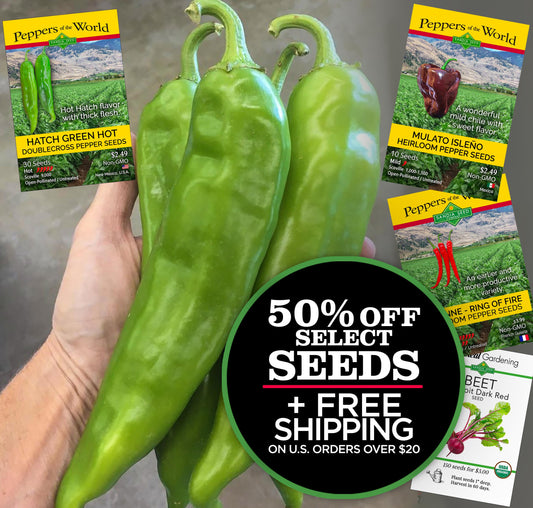 Seed Discounts: 50% off Seeds