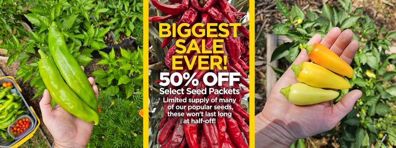 Biggest Sale Ever on Seeds!
