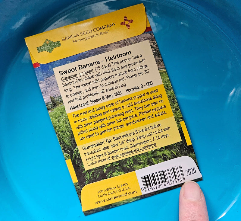 Sandia Seed Packets - Where to find our “packed for” Date