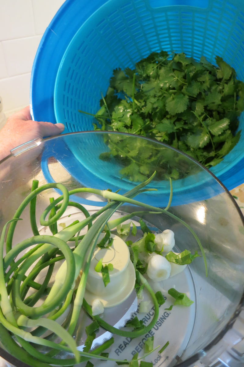 Spicy Garlic Scape & Cilantro Pesto Recipe