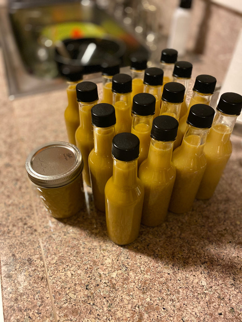 Fermented Jalapeno Hot Sauce Recipe: Jars of Jalapeno Hot Sauce

