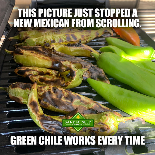 Chili Meme: This picture just stopped a New Mexican from scrolling. Green Chile works every time. 