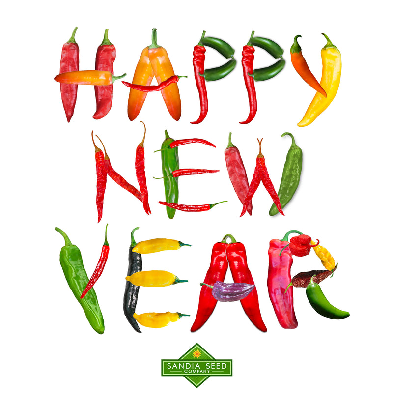 Happy New Year Chile Peppers