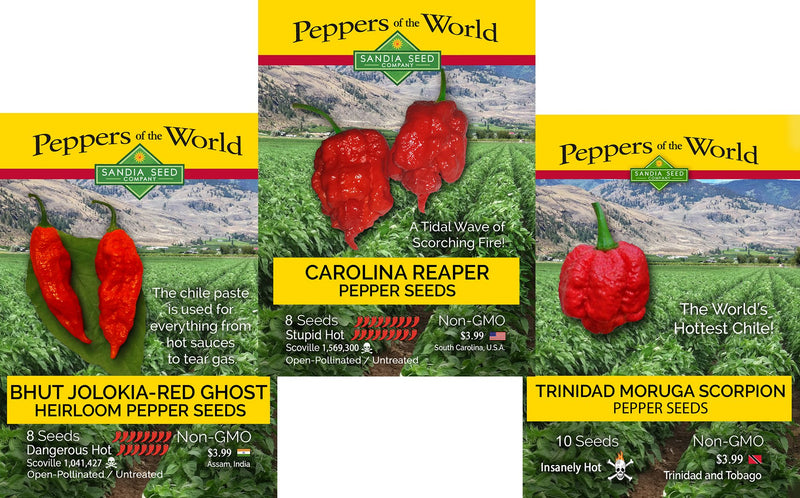 Where can I buy the hottest hot pepper seeds? SandiaSeed.com is a great source!