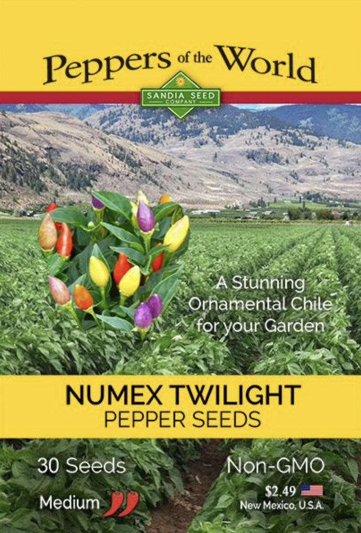 Can you eat NuMex Twilight Peppers? NuMex Twilight Peppers Seed Packet

