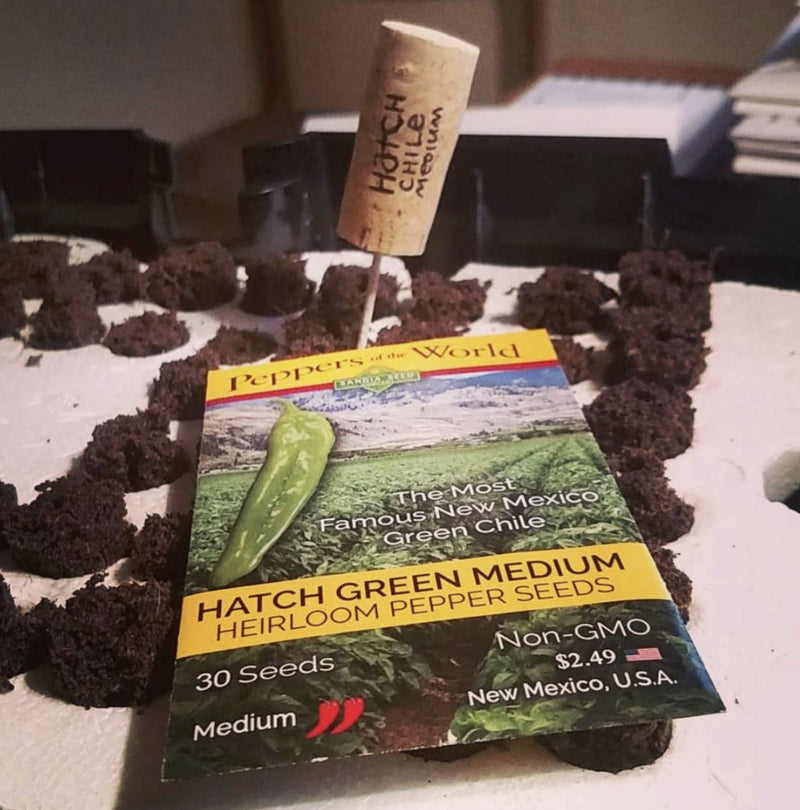 Pepper Seeds - Labels made from Wine Corks