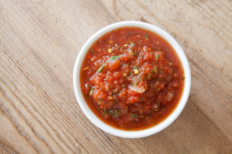 Quick Dinner Salsa - a bowl of this delicious salsa