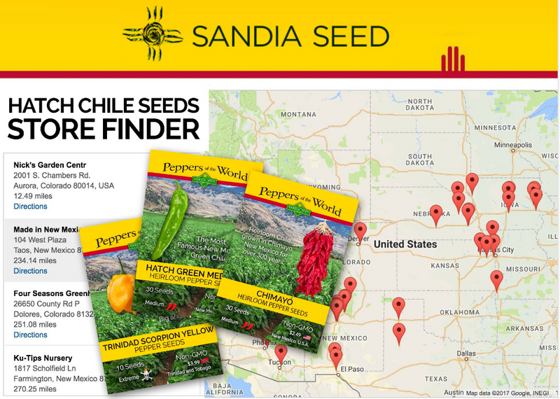 Where to Buy Hatch Chile Seeds - Store Locator
