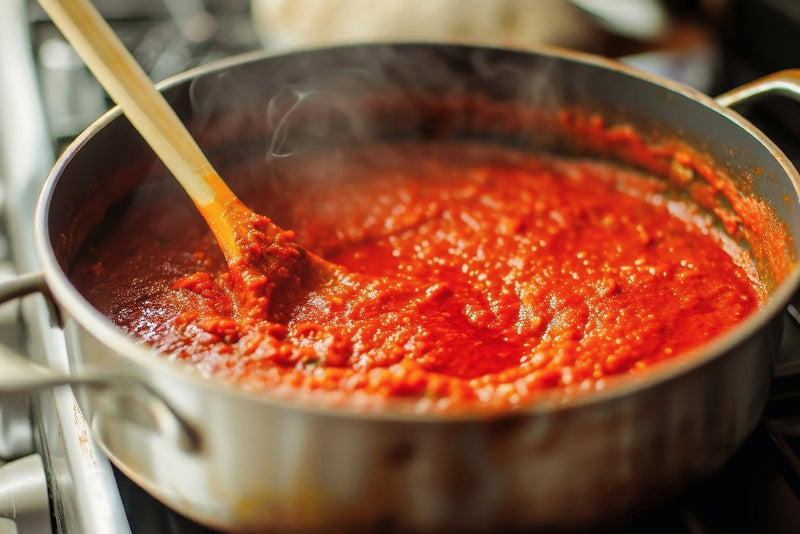 Can you leave skin on tomatoes when making sauce?