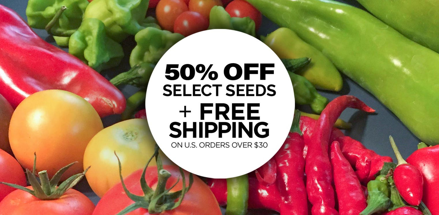 Discount Seeds: 50% Off Seeds + Free Shipping on US Orders over $30