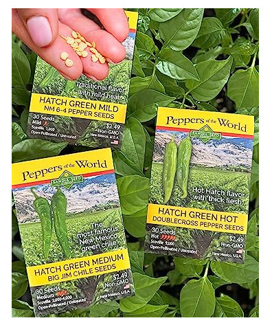 Wholesale Pepper Seed Assortment - 30 Varieties - 180 packets WITHOUT Countertop Display