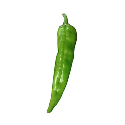 Anaheim Pepper Seeds - Mild Green Chile Heirloom, Non-GMO produce long, smooth green peppers ideal for roasting or cooking in home gardens.