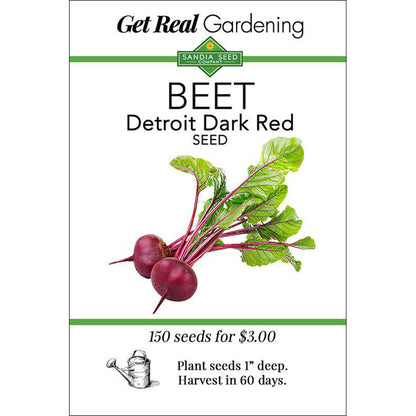 garden beet seeds Detroit Dark Red Beet Seeds - Heirloom Beets