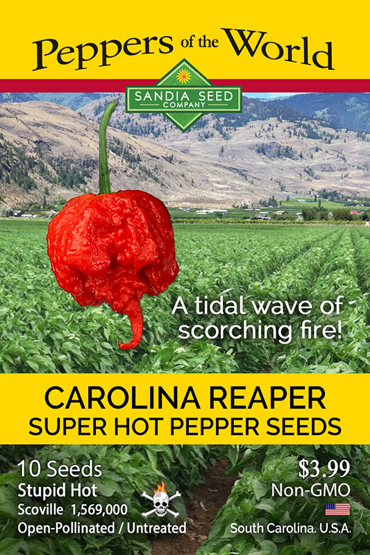 Sizzling Hot Peppers Seeds - 6-Pack Discount Sale - Taste the Super Hot Spiciness!