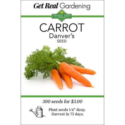 Carrot - Danvers Seeds - Best Choice for All Soil Types - ON SALE