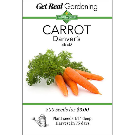 Carrot - Danvers Seeds - Best Choice for All Soil Types - ON SALE