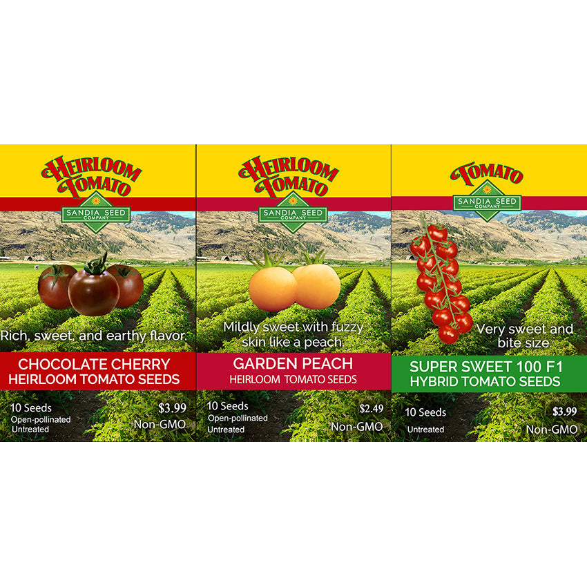 plant cherry tomato seeds Cherry Tomato Seed Trio Bundle - 3-Pack