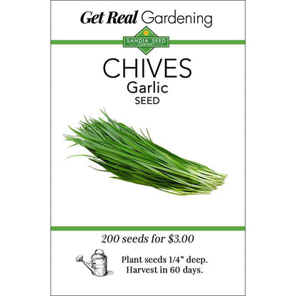 Chives - Garlic Seeds - Mild Garlic Flavor and Aromatic