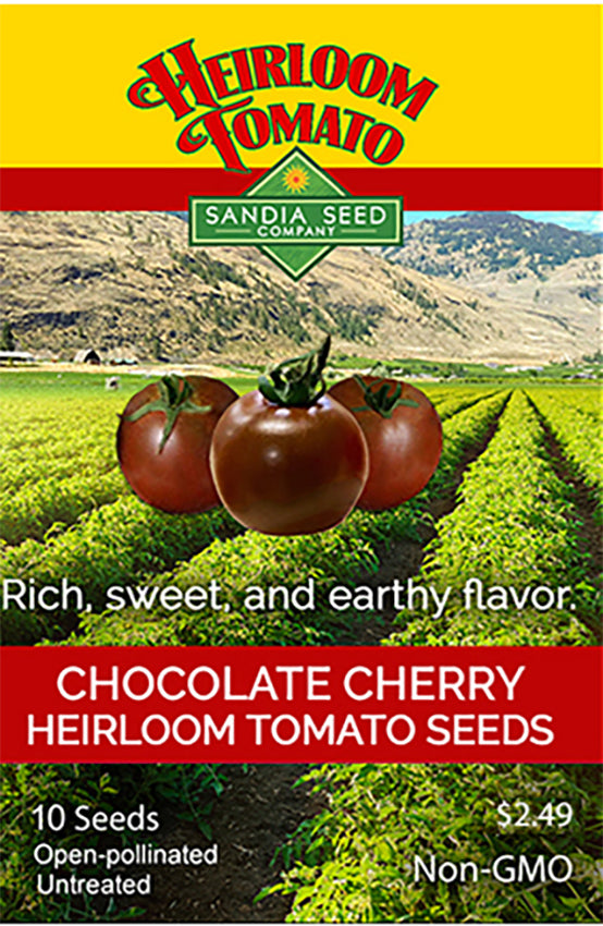 Chocolate Cherry Tomato Seeds - Heirloom - Sweet and Delicious
