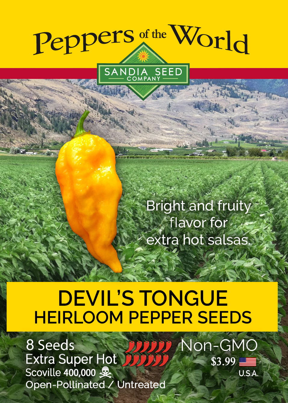 Sizzling Hot Pepper Seeds 6-Pack - 15% Off
