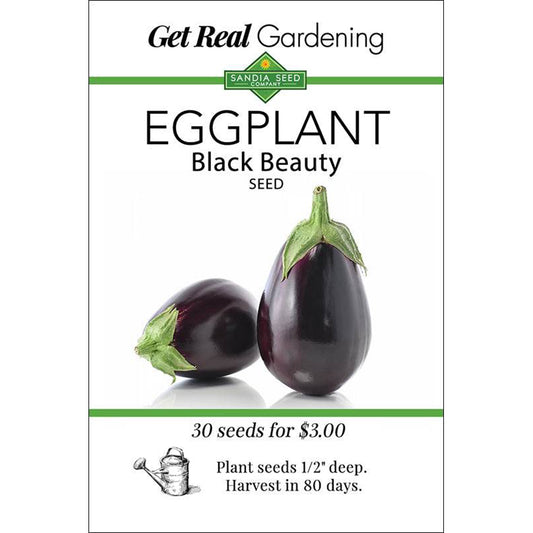 Eggplant Seeds - Black Beauty Ripens Early with High Yields, Non-GMO
