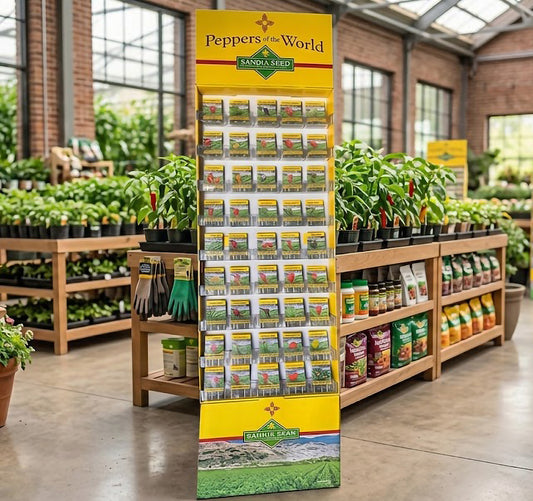 Wholesale Popular Pepper Assortment - 45 Pepper Varieties - 6 each - WITH Floor Display