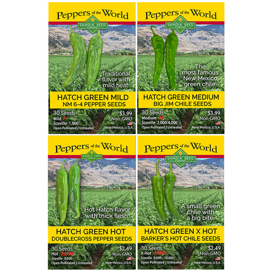 Hatch Heat Progression 4-Pack Bundle - Discount Sale - Mild, Medium, Hot, and Extra Hot