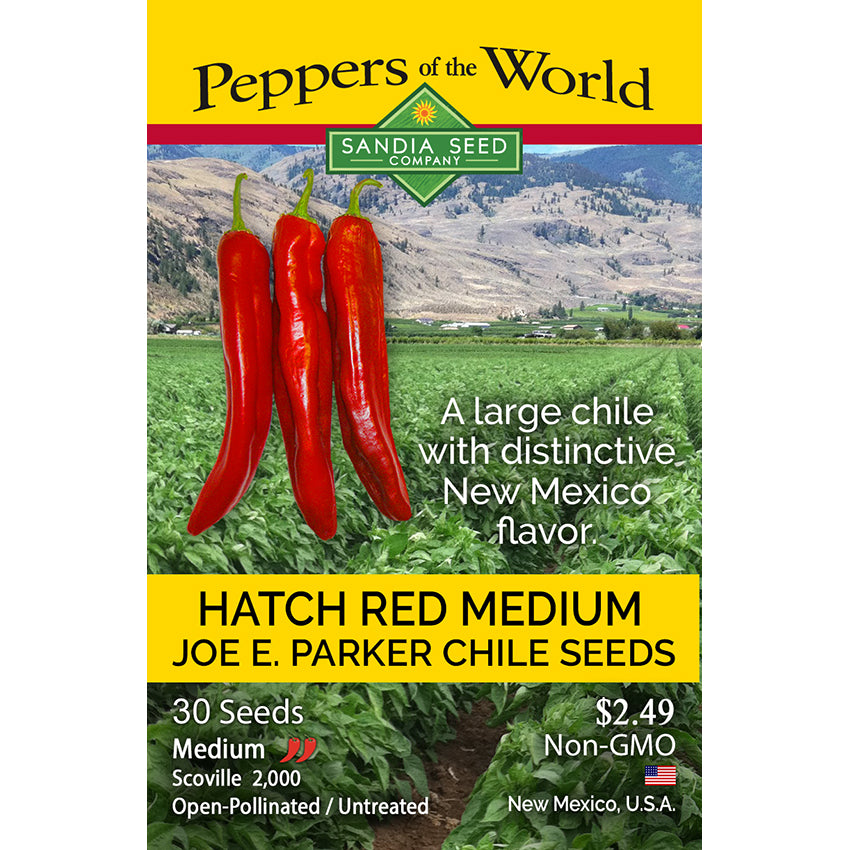 Hatch Red Medium - Joe E. Parker Chile Seeds - Popular Heirloom with Great Flavor