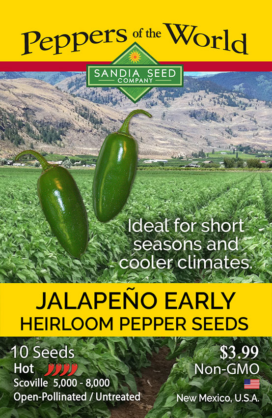 Jalapeño Early Seeds - Short Season Pepper and Easy to Grow