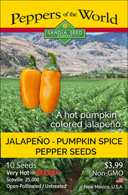 Jalapeño Pumpkin Spice NuMex Seeds