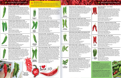 2026 Seed Catalog with Peppers of the World from Sandia Seed - Green Chile Seeds from New Mexico Spread