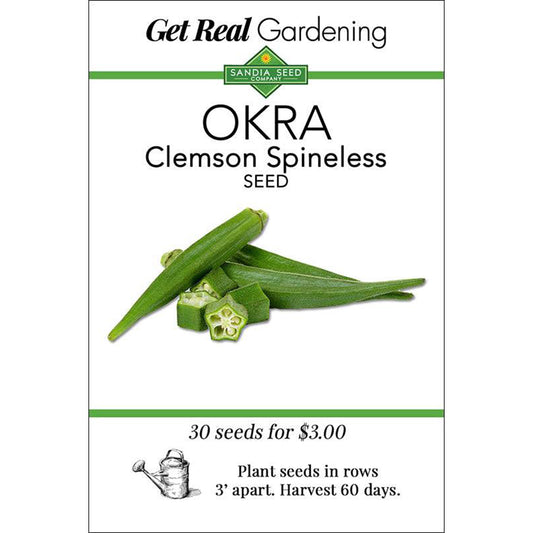 Okra - Clemson Spineless Seed - Easy to Grow!