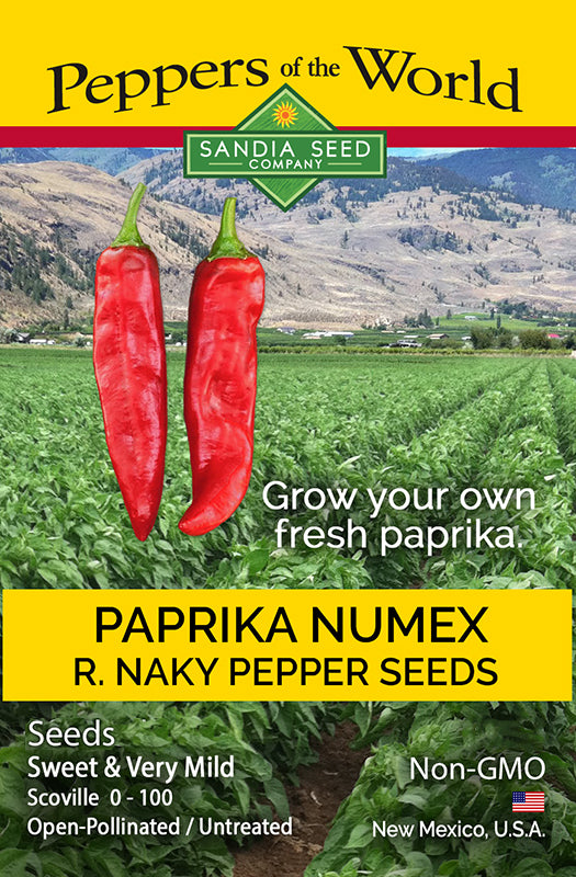 Red Chile seed packet R. Naky Sweet and very mild