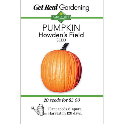 Pumpkin - Howden's Field Heirloom Seeds - Perfect for Halloween Carving