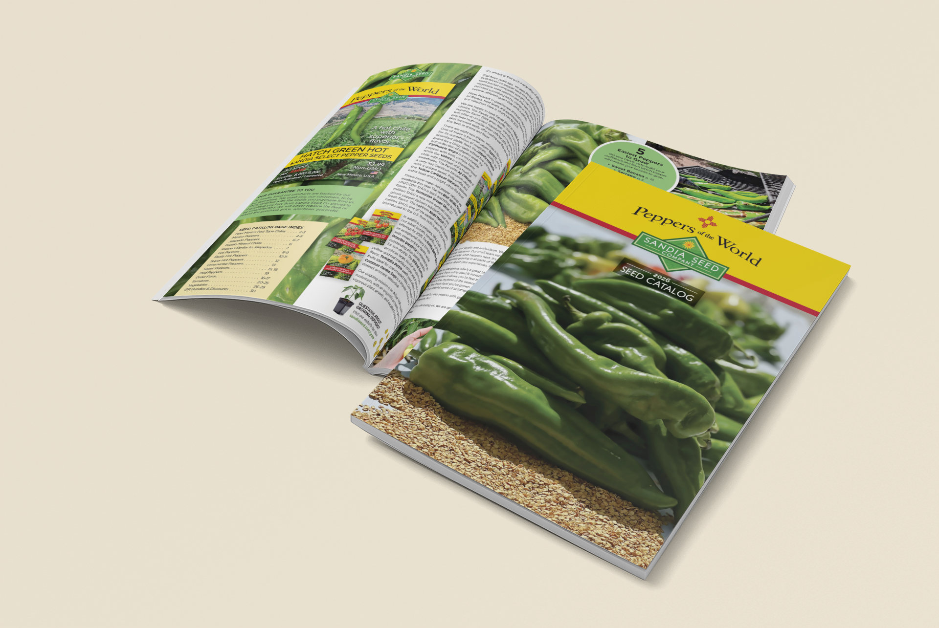 2026 Seed Catalog with Peppers of the World from Sandia Seed
