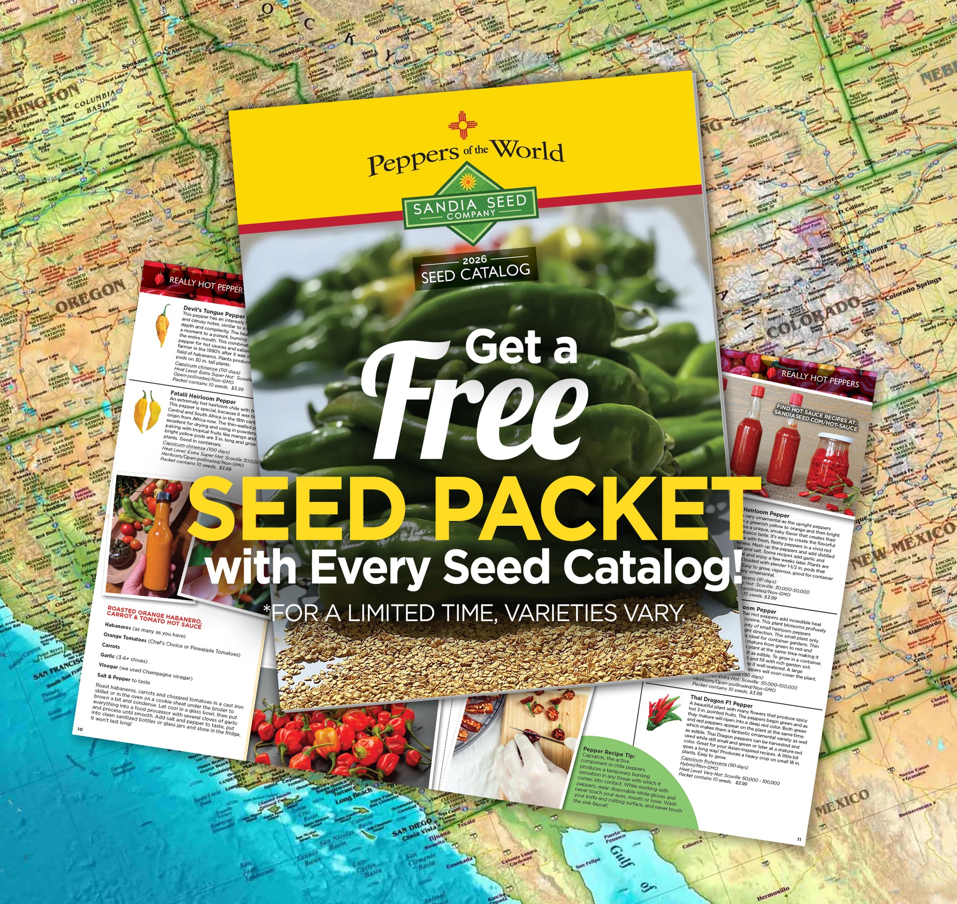 Seed Catalog: For a limited time, get a FREE PACKET OF SEEDS with every print seed catalog ordered ($3 includes domestic shipping).