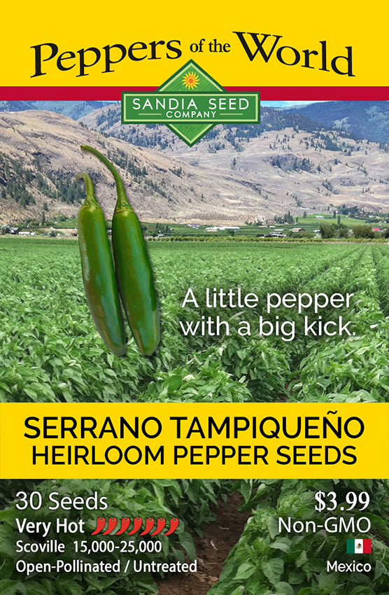 Serrano Tampiqueño Seeds - Heirloom with Unique Hot Flavor