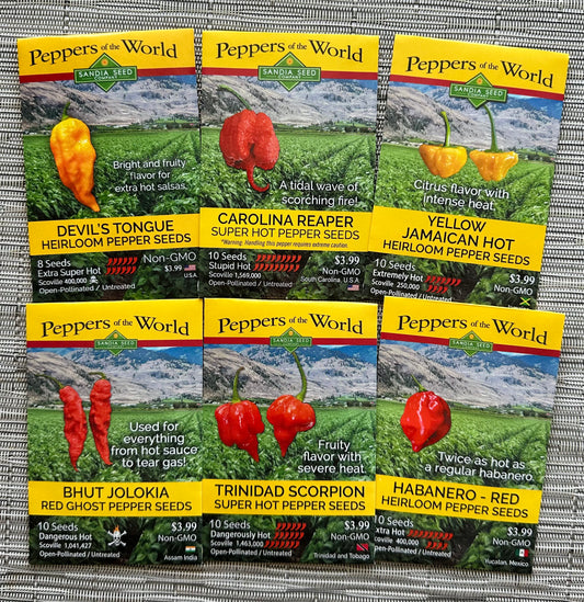 Sizzling Hot Peppers 6-Pack - 15% off