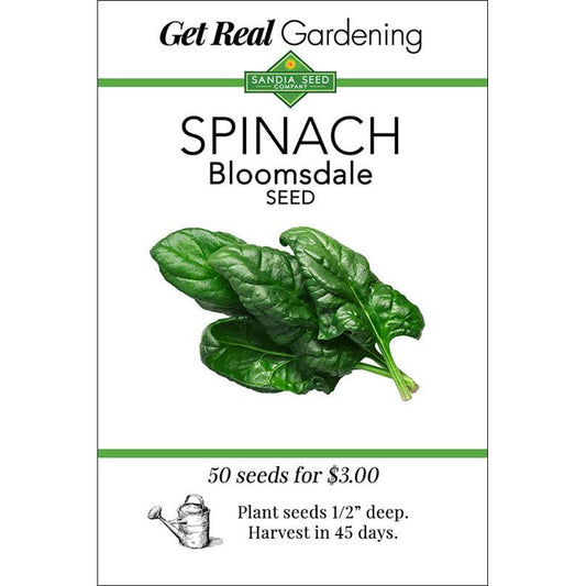 Bloomsdale Spinach Seeds - Easy to Grow, Popular, and Nutritious